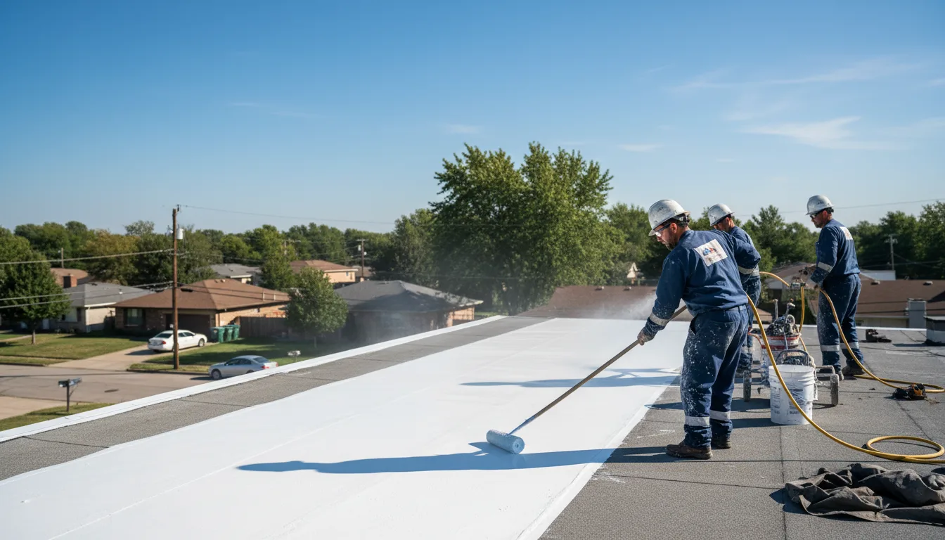 Commercial roof coating in Baltic, CT near me